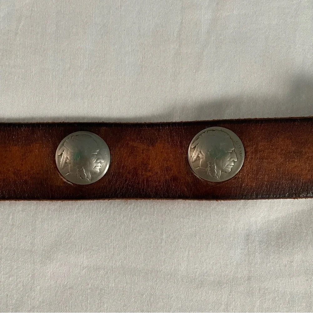 Men’s Leather Brown/Gold Belt